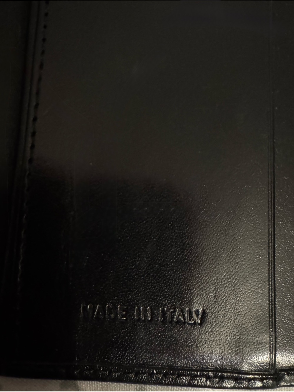 Prada Milano Black Leather Trifold Wallet Made in Italy - Picture 7 of 16